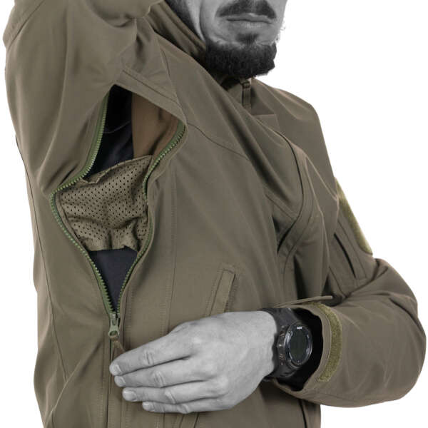 uf pro delta eagle 3 softshell jacket  brown grey - immagine 3